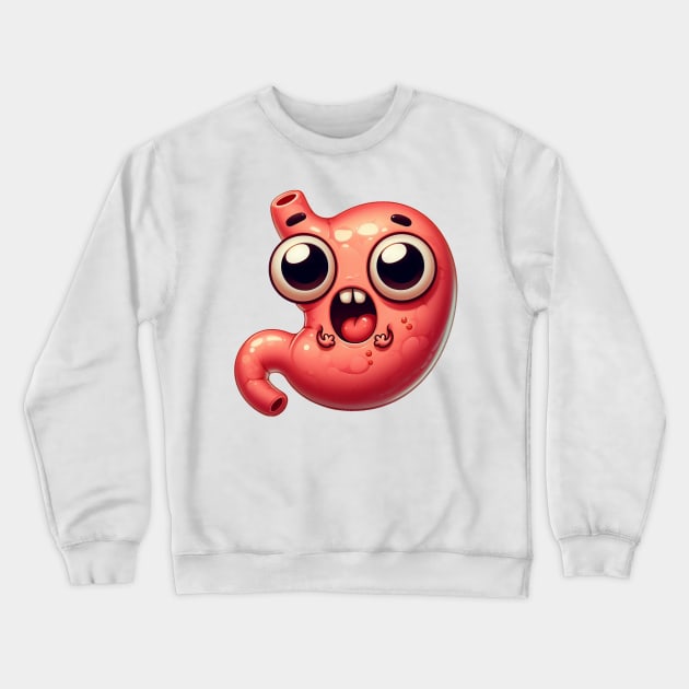 Cute Stomach Crewneck Sweatshirt by Dmytro